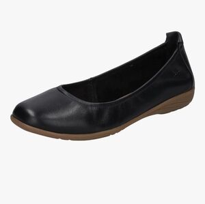 Josef Seibel Black Leather Loafers Sz40 Fits Sz 9 New Without Tag Or Box